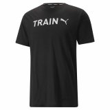 Kortrmet T-shirt til Mnd Puma Graphic Tr Sort #1