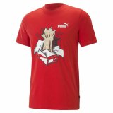 Kort�rmet T-shirt Puma Graphics Sneaker For All Time R�d Unisex #1