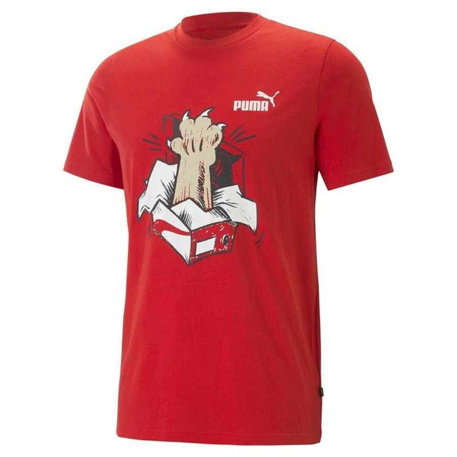 Kort�rmet T-shirt Puma Graphics Sneaker For All Time R�d Unisex #1