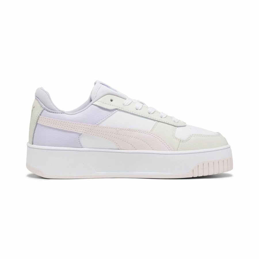 Kvinde Casual Sneakers Puma Carina Street Hvid #2