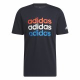 Kortrmet T-shirt til Mnd Adidas Multi Linear Sportswear Graphic (L) #1