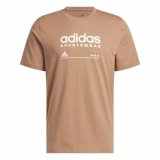 Kortrmet T-shirt til Mnd Adidas Lounge Brun #1