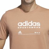 Kortrmet T-shirt til Mnd Adidas Lounge Brun #6