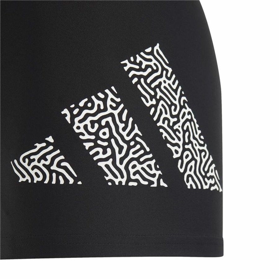 Badetj til Brn Adidas 3 Bar Sort #3