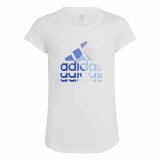 B�rne Kort�rmet T-shirt Adidas Graphic Hvid #1