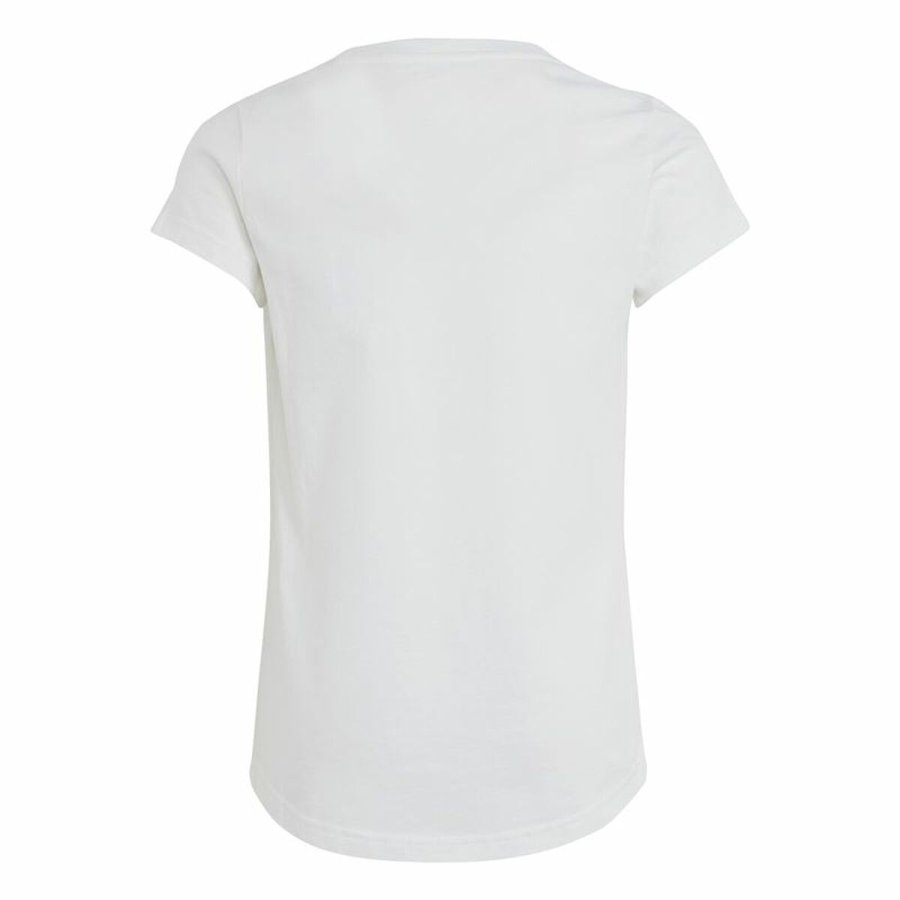 B�rne Kort�rmet T-shirt Adidas Graphic Hvid #2