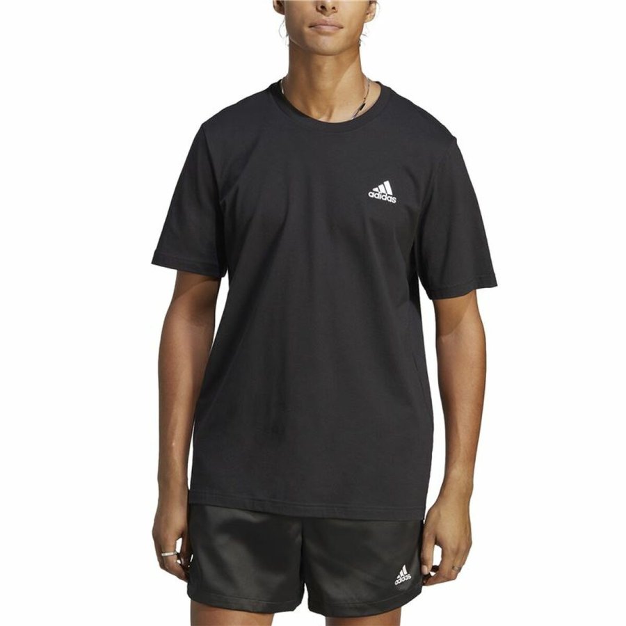 Kortrmet T-shirt til Mnd Adidas Training Sort #3