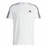 Kortrmet T-shirt til Mnd Adidas Essentials Single 3S Hvid #1
