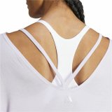 Kortrmet T-shirt til Kvinder Adidas Studio Oversized Syren #6