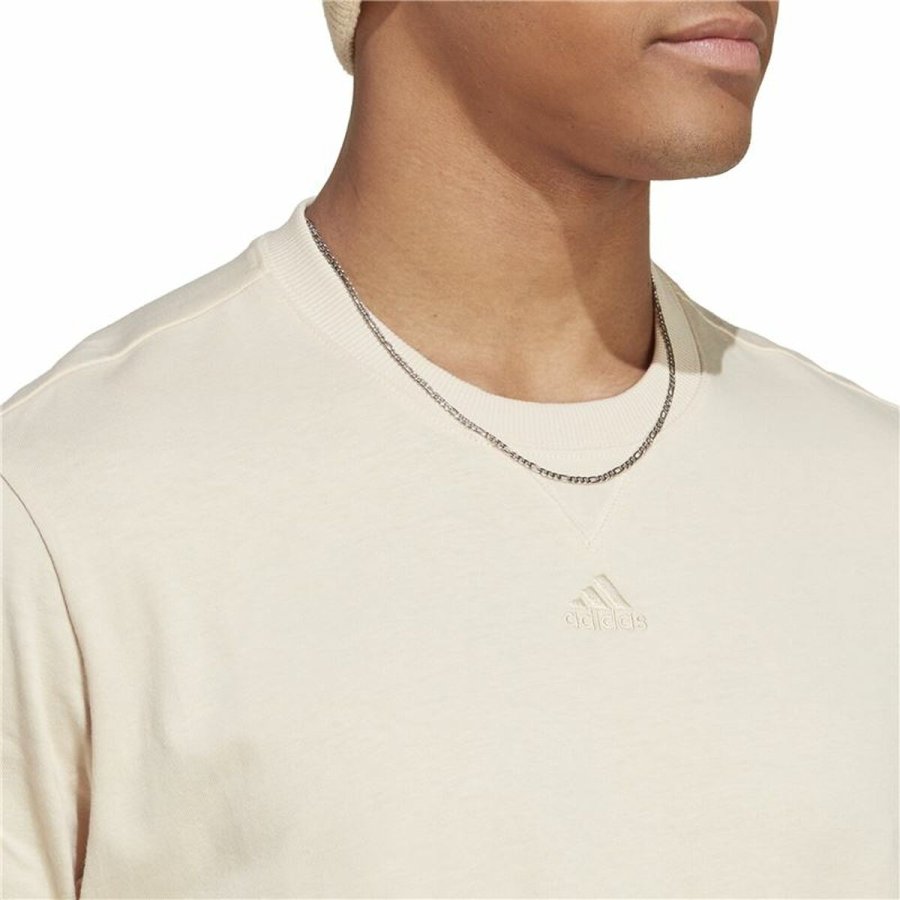 Kort�rmet T-shirt til M�nd Adidas All Szn Beige #6