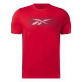Kort�rmet T-shirt til M�nd Reebok Graphic Series R�d #1
