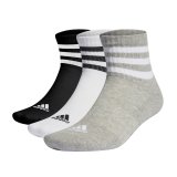Sportsstrmper Adidas 3 STRIPES CUSHIONED MID CUT IC1318 Sort 3 par #1