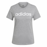 Kort�rmet T-shirt til Kvinder Adidas Essentials Logo Mujer Lysegr� (L) #1