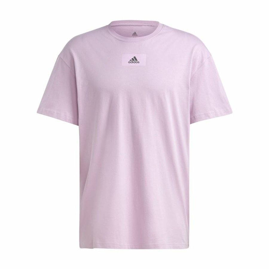 Kort�rmet T-shirt til M�nd Adidas Essentials Feelvivid Drop Lavendel #1