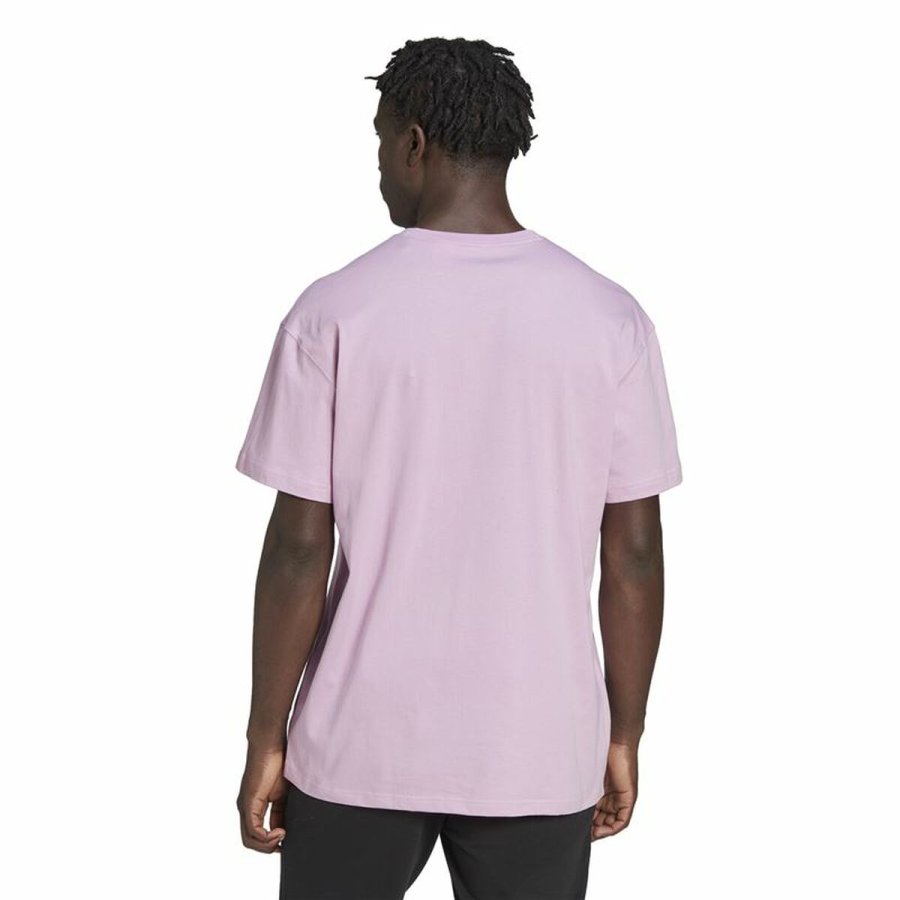 Kort�rmet T-shirt til M�nd Adidas Essentials Feelvivid Drop Lavendel #4