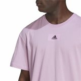 Kort�rmet T-shirt til M�nd Adidas Essentials Feelvivid Drop Lavendel #6