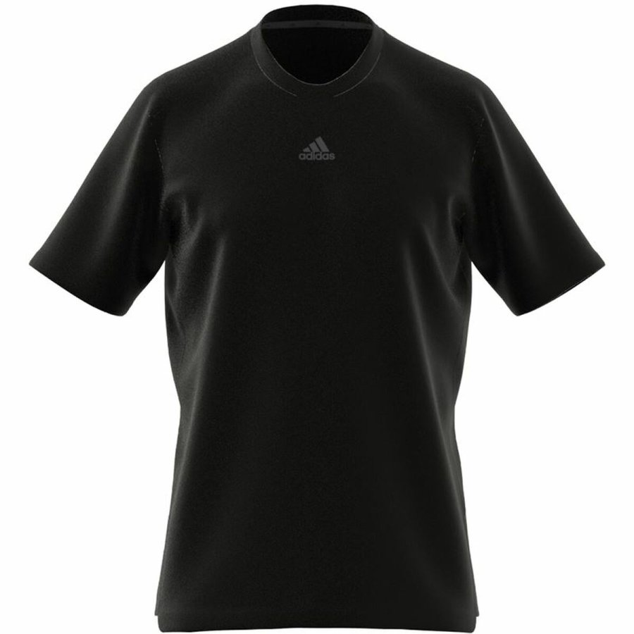 Kort�rmet T-shirt til M�nd Adidas Aeroready Sort #2
