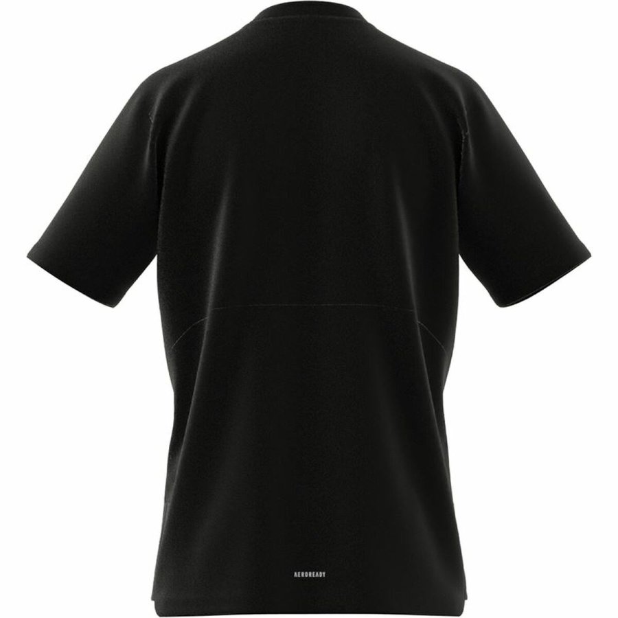Kort�rmet T-shirt til M�nd Adidas Aeroready Sort #7