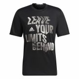 Kort�rmet T-shirt til M�nd Adidas HIIT Sort #1