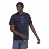 Kort�rmet T-shirt til M�nd Adidas Designed To Move Logo #7