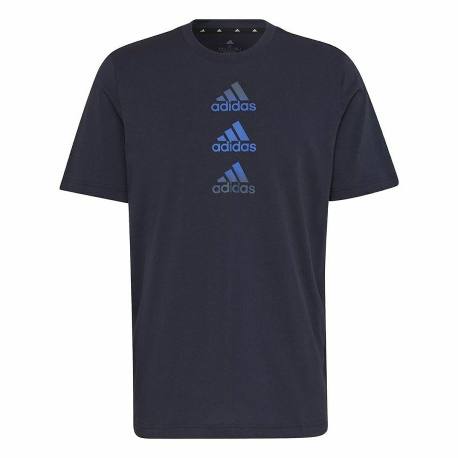 Kort�rmet T-shirt til M�nd Adidas Designed To Move Logo #1