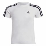Kortrmet T-shirt Adidas Lk 3S Co Hvid #1