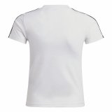 Kortrmet T-shirt Adidas Lk 3S Co Hvid #2