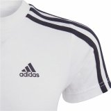 Kortrmet T-shirt Adidas Lk 3S Co Hvid #4