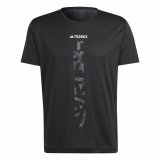 Kortrmet T-shirt til Mnd Adidas Agr Shirt Sort #1