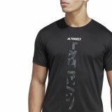 Kortrmet T-shirt til Mnd Adidas Agr Shirt Sort #4