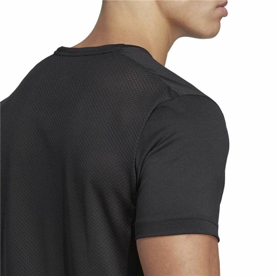 Kortrmet T-shirt til Mnd Adidas Agr Shirt Sort #5