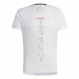 Kortrmet T-shirt til Mnd Adidas Agr Shirt Hvid #1