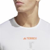 Kortrmet T-shirt til Mnd Adidas Agr Shirt Hvid #6