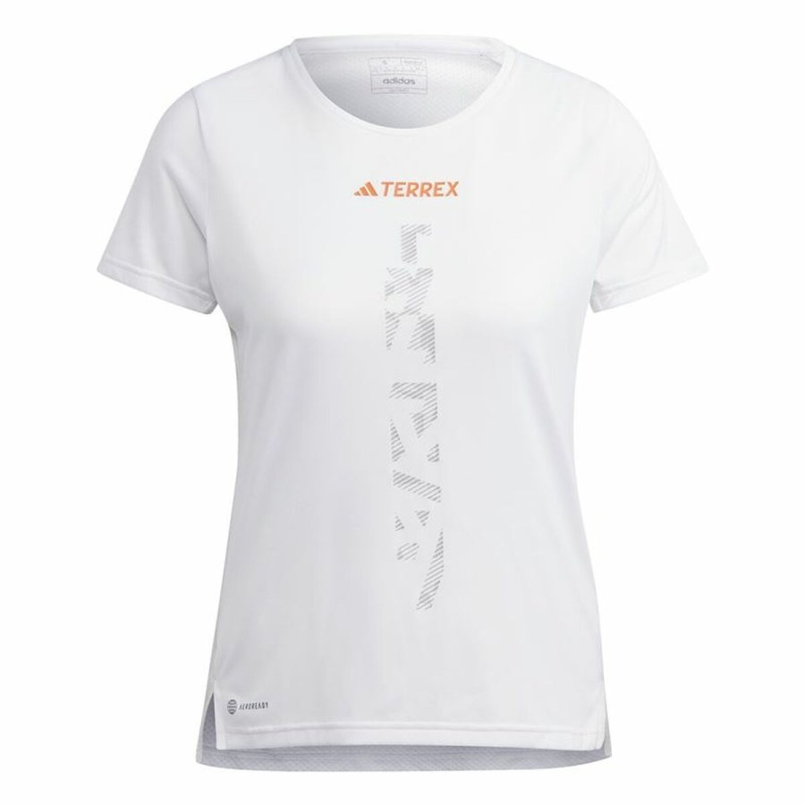 Kortrmet T-shirt til Kvinder Adidas Agr Shirt Hvid #1