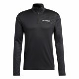 Langrmet T-shirt til Mnd Adidas Terrex Multi Half-Zip Sort #1