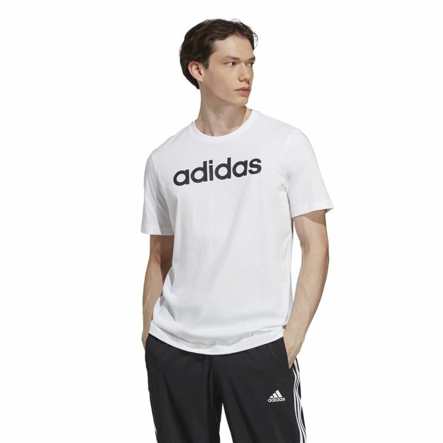 Kortrmet T-shirt til Mnd Adidas Essentials Linear Logo XL #2