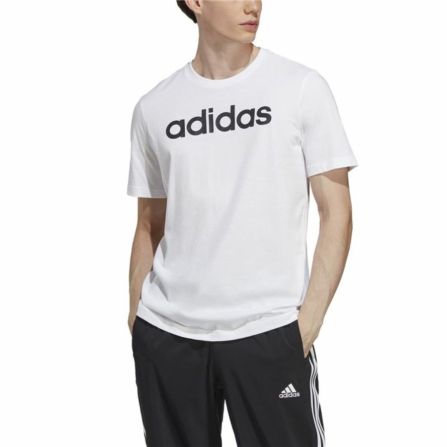 Kortrmet T-shirt til Mnd Adidas Essentials Linear Logo XL #3