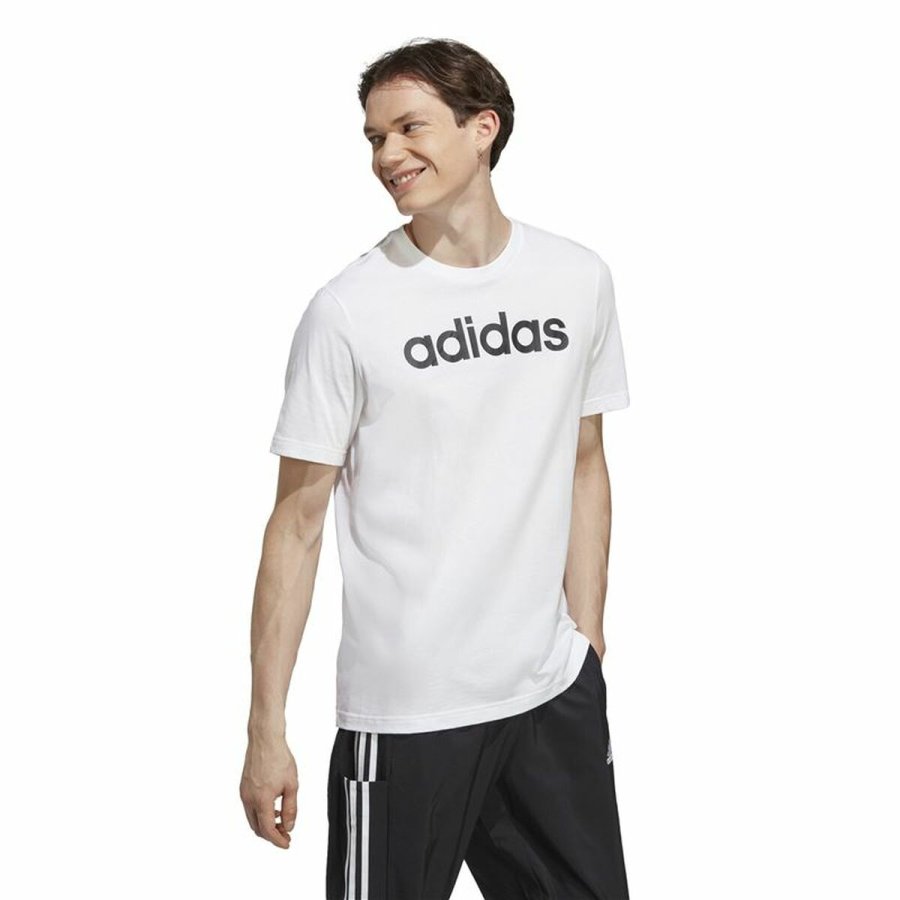 Kortrmet T-shirt til Mnd Adidas Essentials Linear Logo XL #5