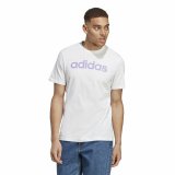Kortrmet T-shirt til Mnd Adidas Essentials Hvid #2