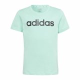 B�rne Kort�rmet T-shirt Adidas Linear Logo Gr�n Akvamarin #1