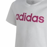 B�rne Kort�rmet T-shirt Adidas Essentials Hvid #3