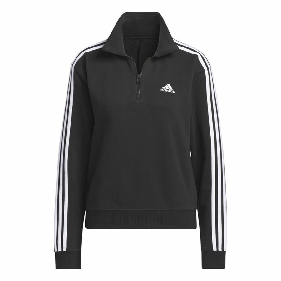 Sportsjakke til damer Adidas 3S Ft Qz Sort #1