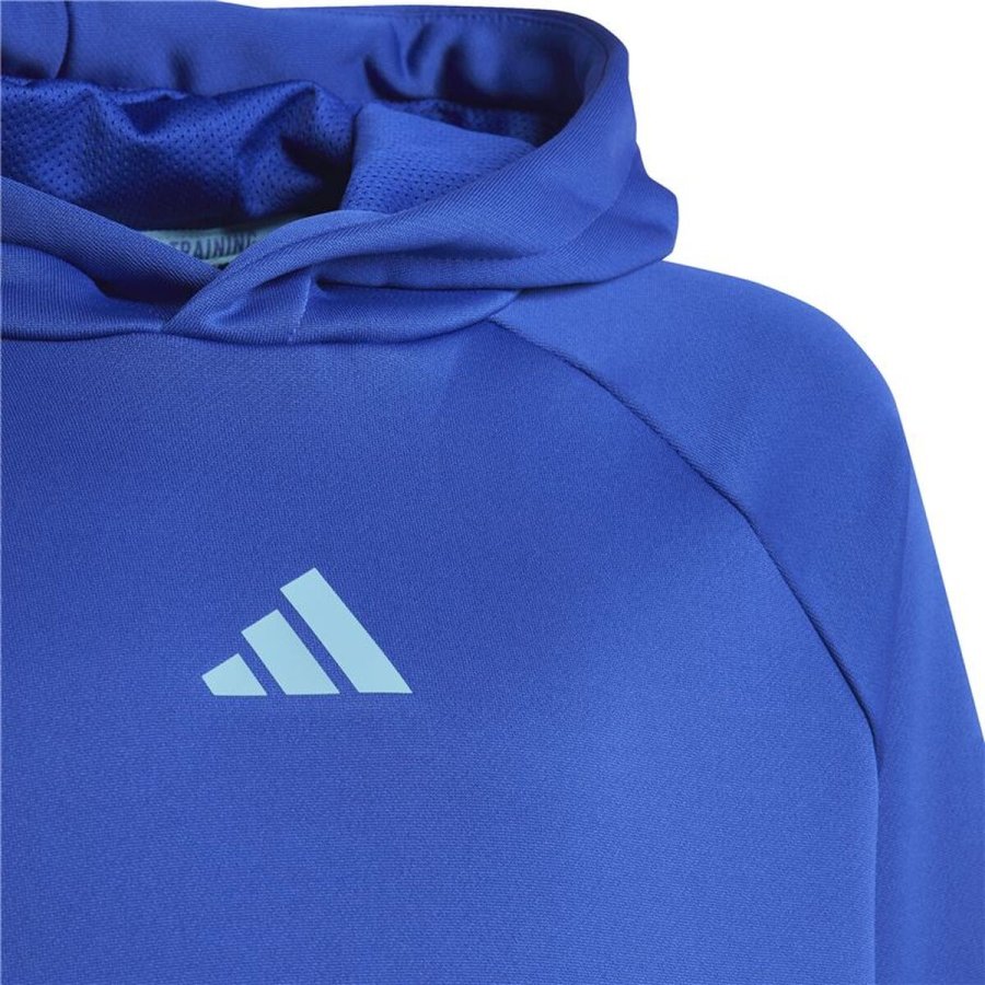 Sweatshirt til B�rn Adidas Train Icons Aeroready Bl� #3