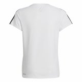 Unisex Kortrmet T-shirt Adidas Training Essentials 3S Hvid #2