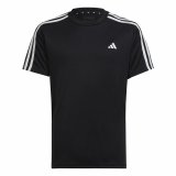 Kortrmet T-shirt til Brn Adidas Essentials 3S Sort #1