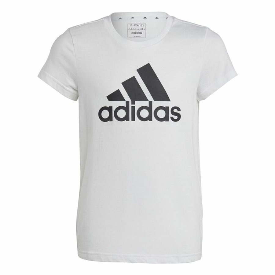 Brne Kortrmet T-shirt Adidas Essentials Hvid #1