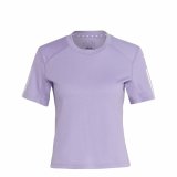 Kort�rmet T-shirt til Kvinder Adidas Essentials Blomme Syren #1