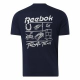 Kort�rmet T-shirt til M�nd Reebok GS Tailgate Team M�rkebl� #2