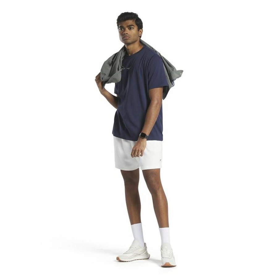 Kort�rmet T-shirt til M�nd Reebok GS Tailgate Team M�rkebl� #5