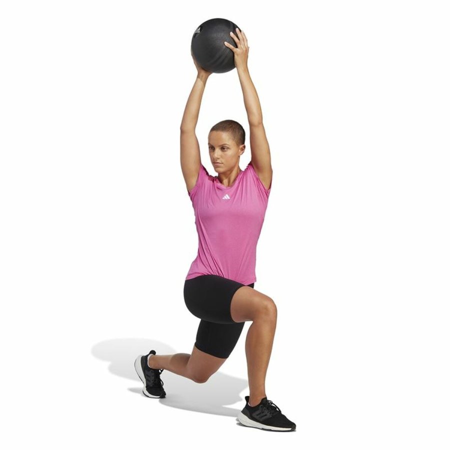 Kortrmet T-shirt til Kvinder Adidas Essentials Pink Syren #6